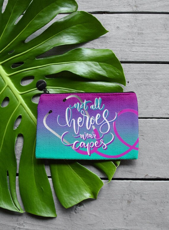 Make-up-Tasche Als Geschenk – Wasserdicht, 24,6x17,8 Cm – Mit Motivierendem Aufdruck Für Krankenschwestern, Kollegen, Freundinnen