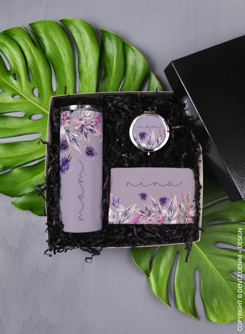 Lavender Floral Mother's Gift Box Set Gift Set for Mom Etsy