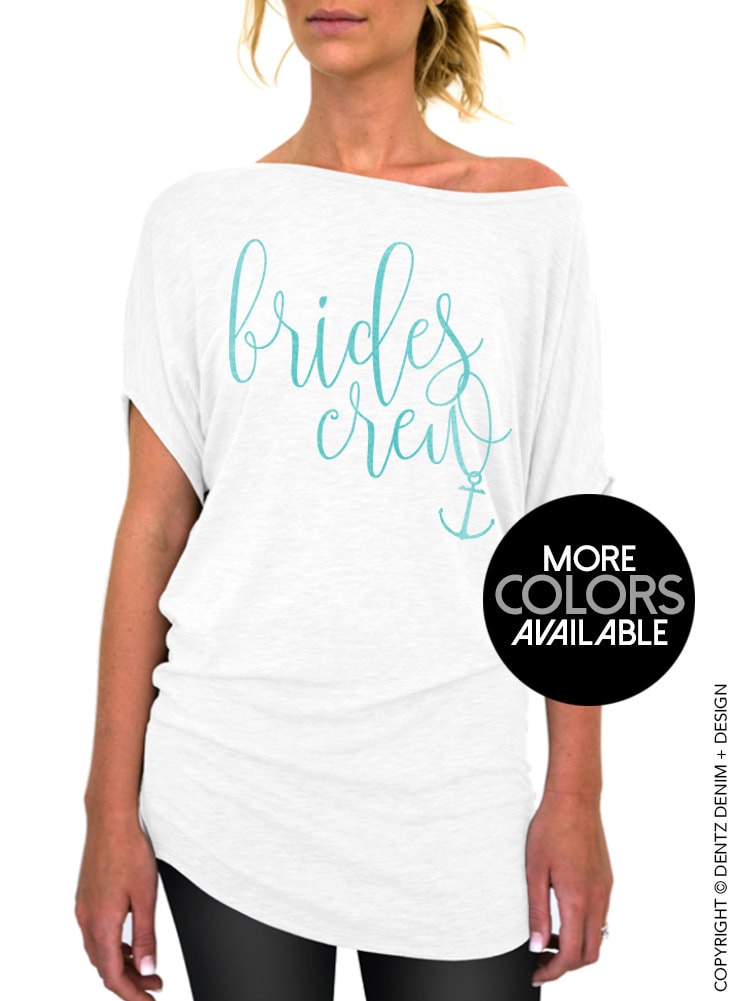 Nautical Bride's Crew Shirt. Brides Crew. Nautical Beach Etsy