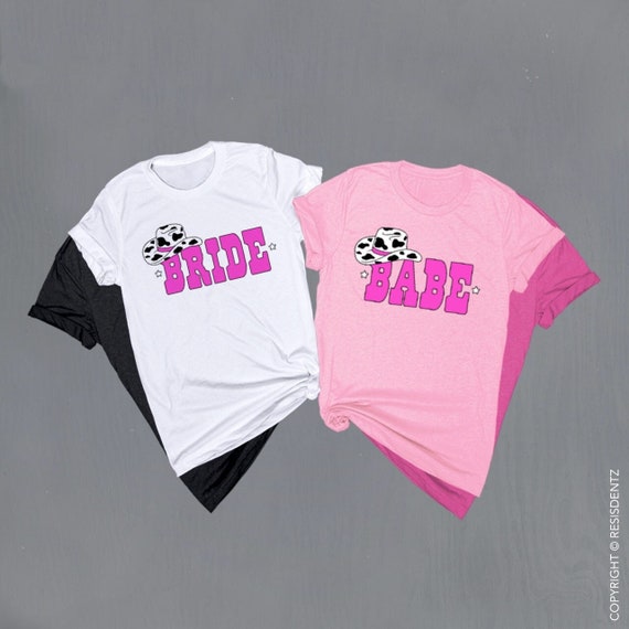 Cowgirl Hat Bride And Babe Tees Nash Bash Tees Bachelorette Etsy France