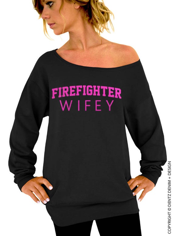 Firefighter Wifey Sweatshirt Women's 