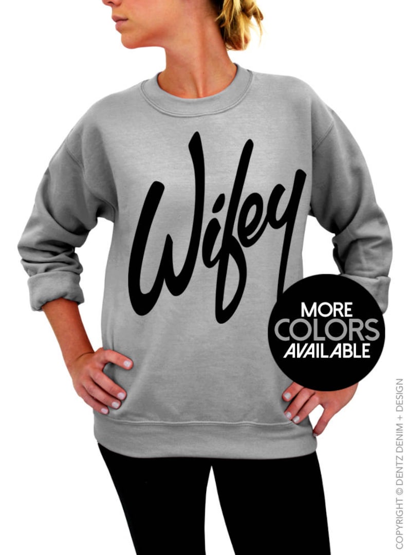 Wifey Wife Sweatshirt Women's Sweater Anniversary Gift - Etsy