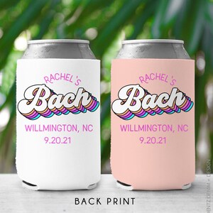 Custom Retro Bride and Babe Can Coolers for Bachelorette Party Favors, Personalized Can Coolers for Brides Babes, Slim and Standard Sizes