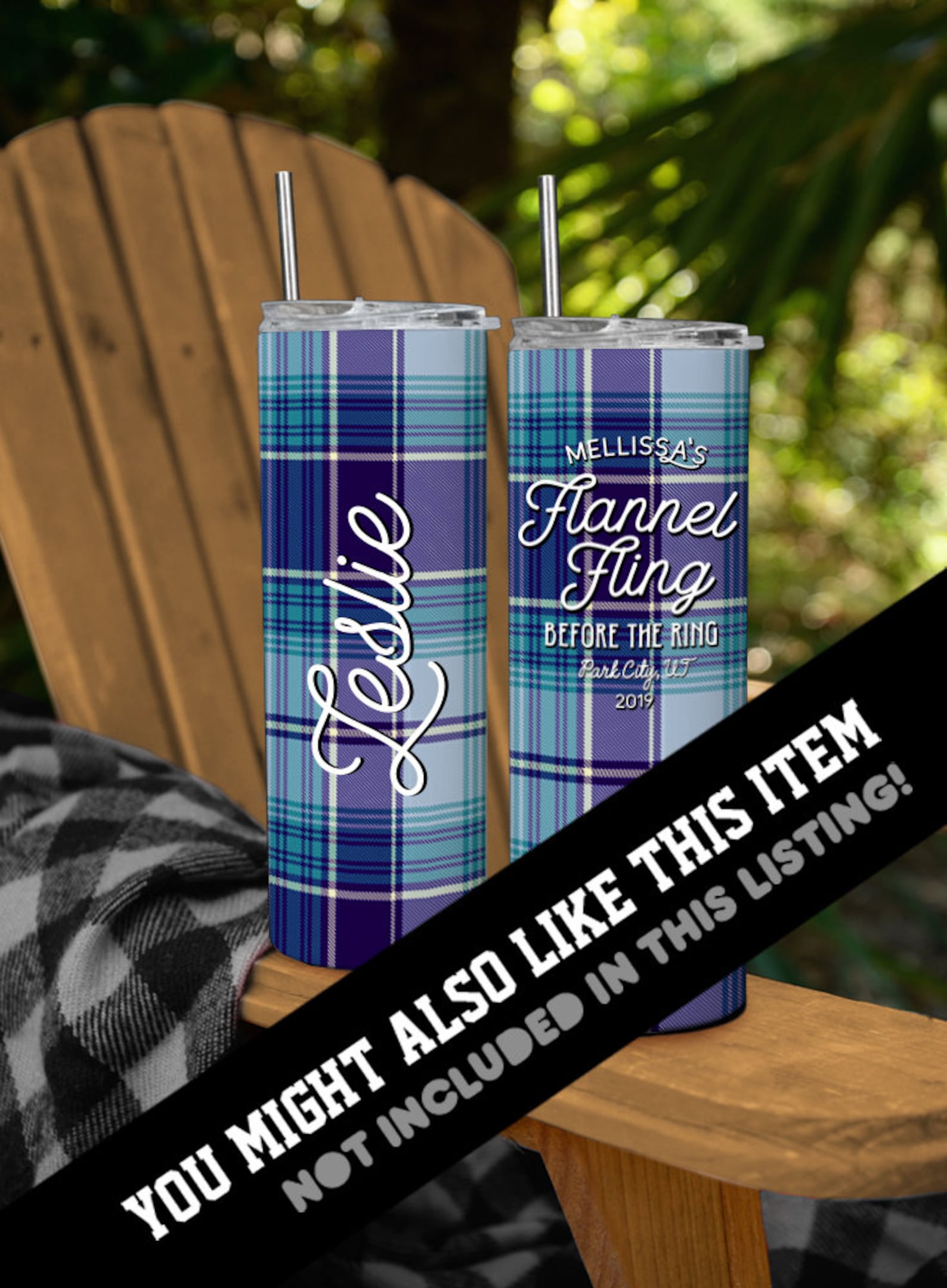 Patriotic Sunnies Personalized Acrylic Insulated Tumblers