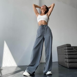Palazzo Hose: Leichte Sommerhose mit weitem Bein