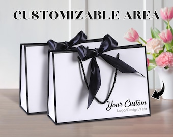 Personalized Bridesmaid Gift Bags/Elegant Wedding Gift Bag/Groomsmen Gift Bag/Best Man Gift Bag/Bridal Party Favor/Birthday Luxury Gift Bags