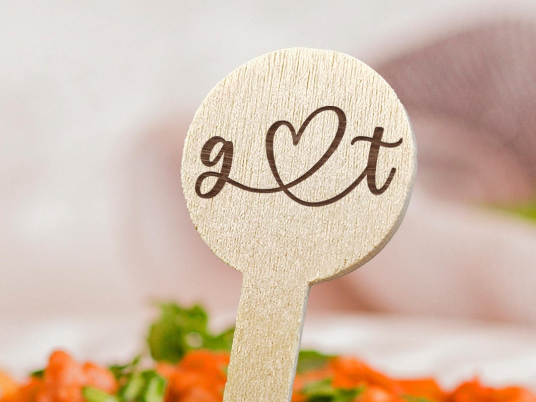 Personalized Wedding Wood Food Picks/charcuterie Food Pick With Logo ...