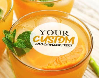 Adornos comestibles para bebidas con logotipo para eventos de amantes de la decoración/Adornos para cócteles con foto personalizada/Adornos para cupcakes/Decoraciones para bebidas de boda/Decoración para fiestas