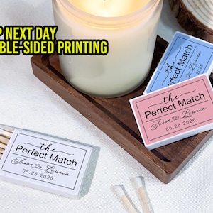 The Perfect Match Personalized Matches, Wedding Favor Matchboxes, Bachelorette Party Favors, Engagement Gifts, Wedding Reception Match Boxes