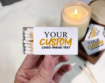 Bulk Custom Logo Full Color Printed Match Boxes | Personalized Artwork for Wedding Gifts, Party Favors, Company Giveaways & Corporate Events