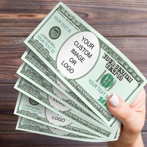Your Face On Money/Custom Photo Dollar Bill/Game Money/100 Dollar Bills/Party Money/Hundred Bucks/Play Money/Personalized Dollar/Funny Money