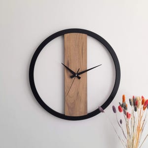 Minimalist Wall Clock in Simple Style.Decorative Clock for Home and Office Interior Design.Standard or Big Size option.Silent Clock.