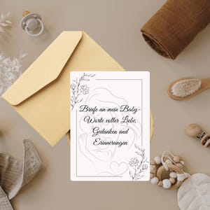 Cartas a mi bebé – Libro de recuerdos en PDF | Diario de embarazo para completar | Un regalo emotivo para futuras mamás