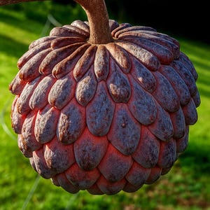 10 Thai Purple Sugar Apple Seeds – Rare Annona squamosa from Saipan, Sweet Tropical Fruit