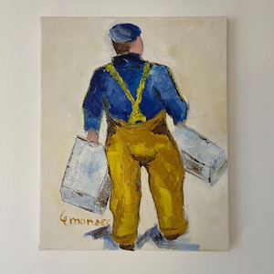 Painting - The Breton fisherman | Original gift idea | authentic & from Brittany