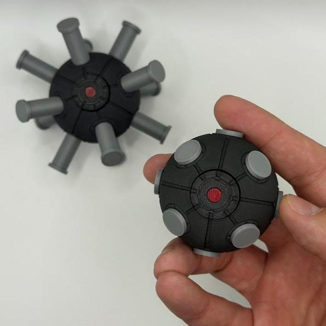 Tech Fidget Clicker 3D Printed Tactical Tech Clicker Fidget - Dark Knight Trilogy Mini-mine ...