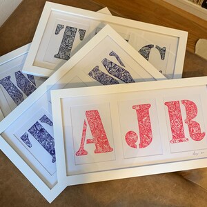 Custom Doodle Letter Art - Personalized & Hand Drawn