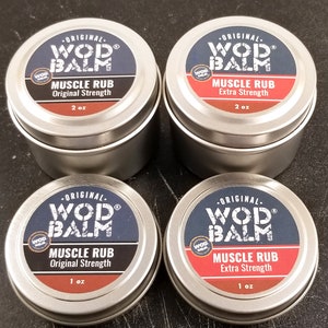 Extra Strength 4 oz WOD Balm Muscle Rub High Intensity Size 100% All Natural Relief for Sore Muscles Natural Icy Hot No Petroleum image 4