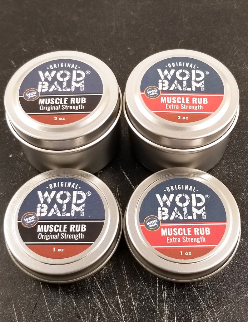 Extra Strength 4 oz WOD Balm Muscle Rub High Intensity Size 100% All Natural Relief for Sore Muscles Natural Icy Hot No Petroleum image 4
