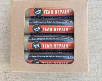 4 Tear Repair® Value Set | 100% All Natural | All Natural Handmade Skin Salves | No Petroleum | Heals Scrapes, Cuts, and Dry Skin Fast!