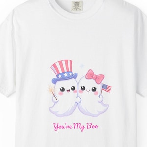 Shirt patriottische geesten, You're My boo, Halloween, Retro Summerween-shirt, dubbelzijdig VS-T-shirt,