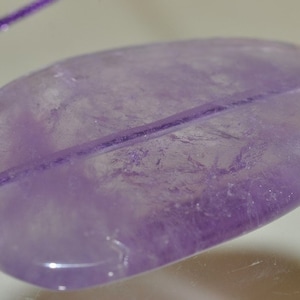 27X41X6mm &quot;Mystic Dreamy&quot;~Natural Lilac CAPE AMETHYST/ Lavender QUARTZ Free-form Pendant - M1341