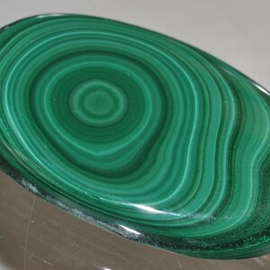 212.62Carats - 35x56x8mm &quot;Magnificent/Premium Quality&quot;~Zaire Congo GREEN MALACHITE Large Oval Cabochon Pendant - I1277