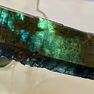 106X19X6mm 23.81gm &quot;Rarity/Delicate&quot;~Gemmy Brazil Green Blue VIVIANITE Specimen / Healing Crystal / Collection - M1380
