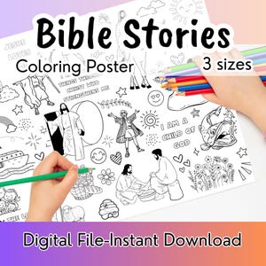 Bible Coloring page, Kids Coloring poster, Christian coloring page, Bible Coloring poster, Christian coloring page, Kids coloring page