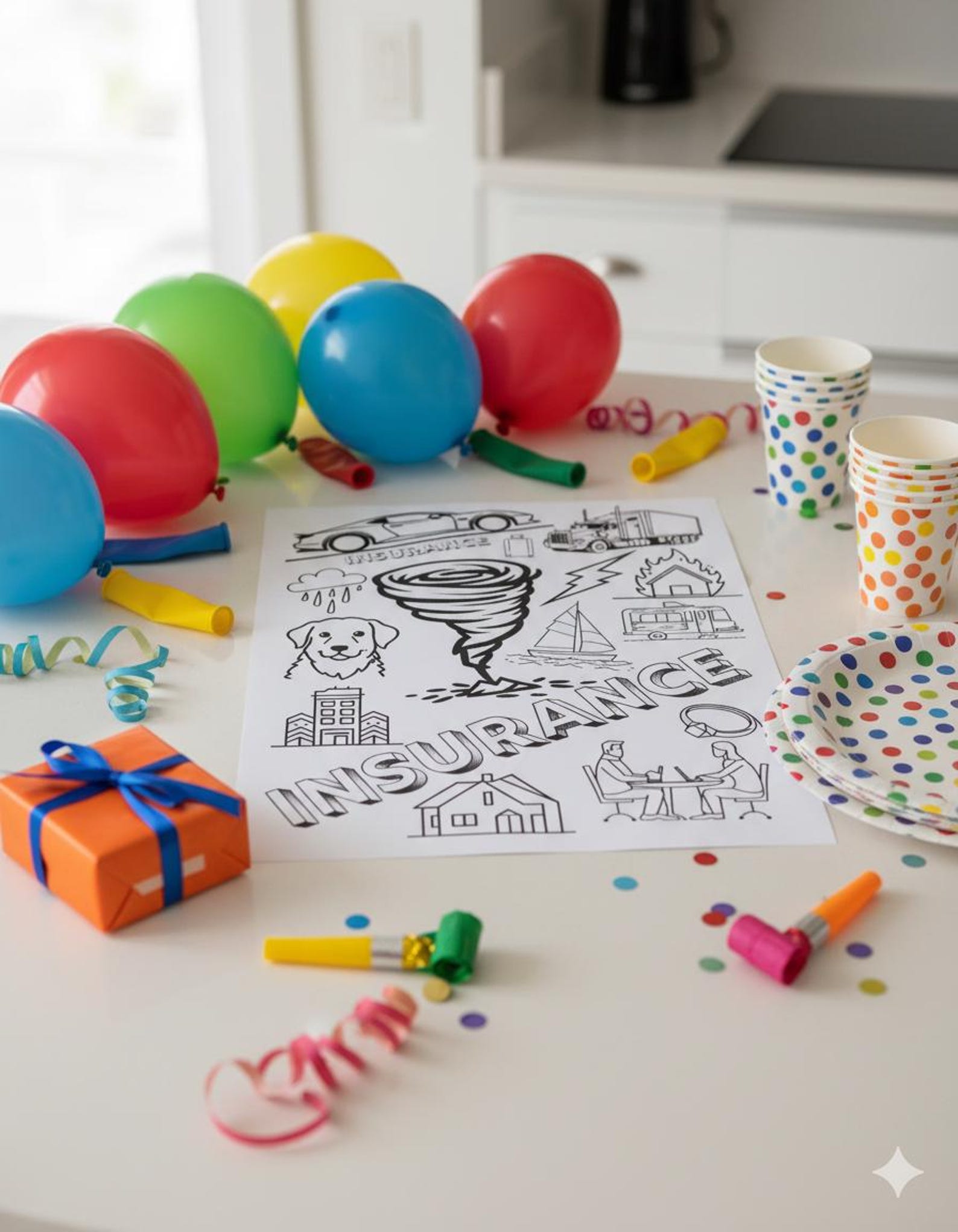 Insurance Ice Breaker Coloring Sheet | Team Meeting Printable (digital ...