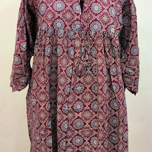 Indian hand block cotton short dress woman stylish party wear dress/personalized bride floral printed dress woman fashion summer wear dress