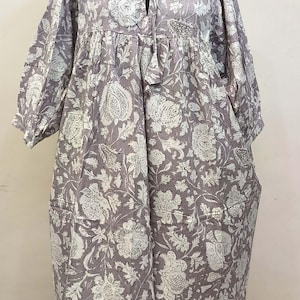 Indian hand block cotton short dress woman stylish party wear dress/personalized bride floral printed dress woman fashion summer wear dress