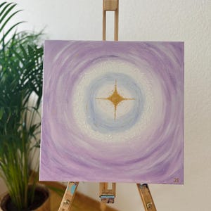 Intuitive Energy Painting Light - Acrylic painting on canvas 40 x 40 cm