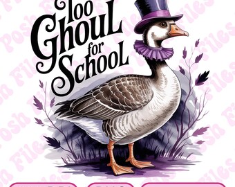 Halloween Goose Shirt PNG - Funny Goose Design for Sublimation