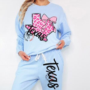 Texas PNG, Coquette Texas PNG, Preppy Bow State Design, Leopard Print Girly Texas Shirt, Girly State Design, TX Coquette Bow, Trendy Texas