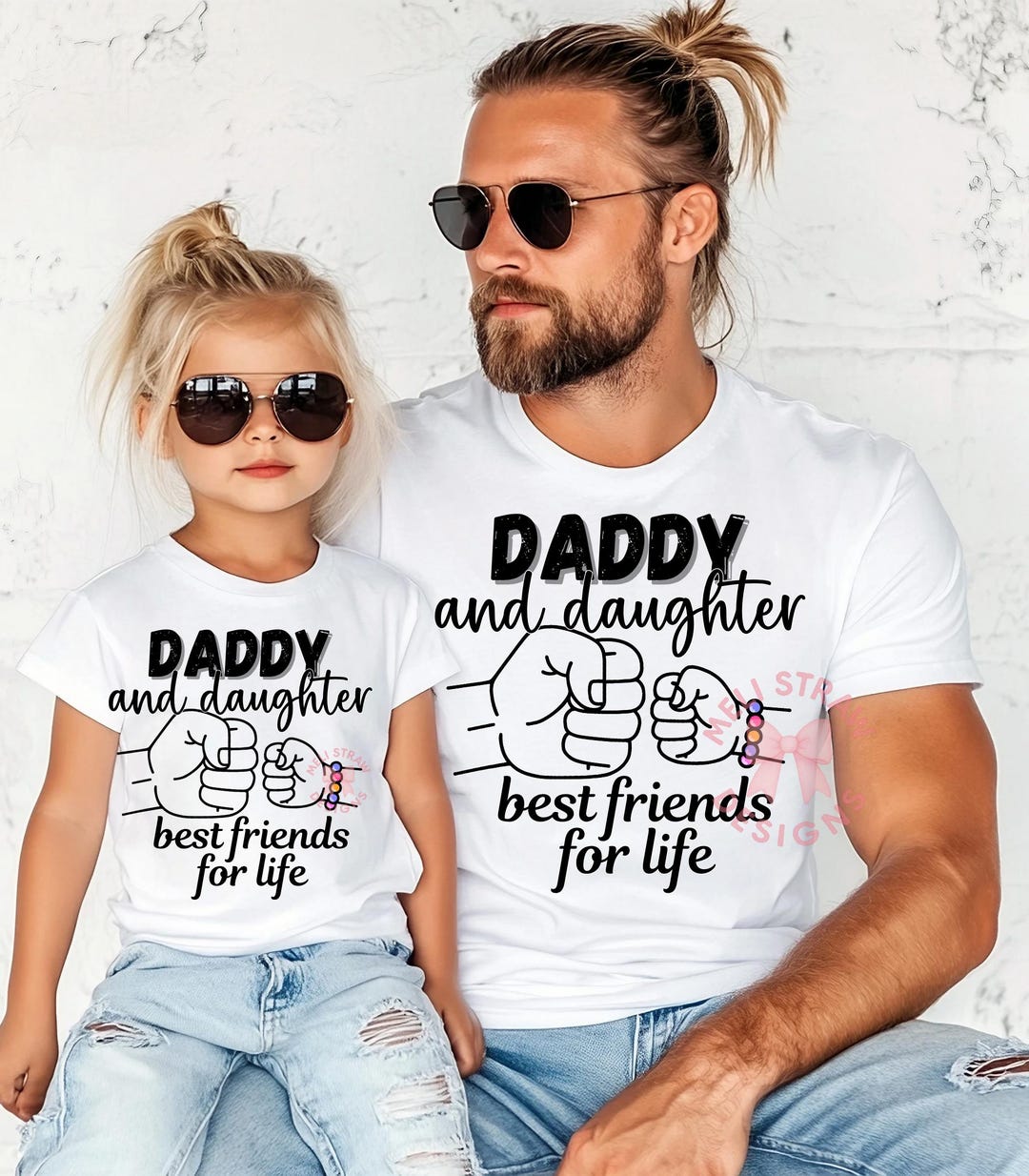 Daddy and Daughter Best Friends for Life PNG, Girl Dad Fist Bump Shirt ...