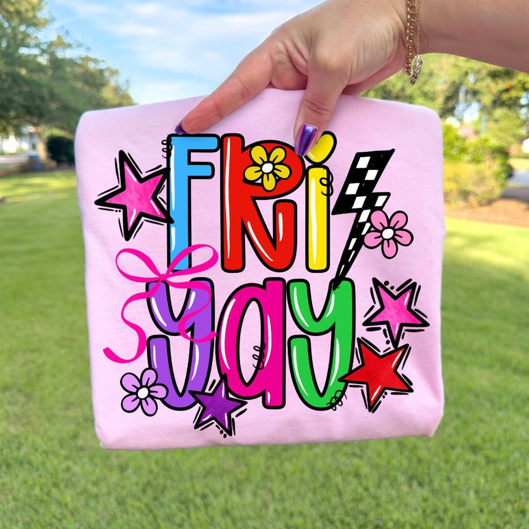 Prepy Hand Happy Friyay PNG, Preppy Hand Drawn Teacher PNG, Retro Teacher Life ...