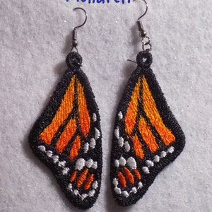 Embroidered Wing Earrings great Valentine's, Mother's Day & Birthday Gifts image 10