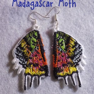 Embroidered Wing Earrings great Valentine's, Mother's Day & Birthday Gifts image 9