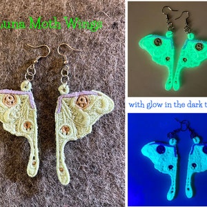 Embroidered Wing Earrings great Valentine's, Mother's Day & Birthday Gifts image 2