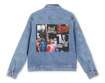 Vintage David Bowie Denim Jacket: Men's Concert Streetwear