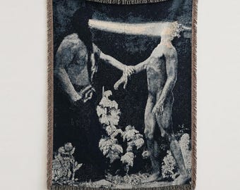 Sascha Schneider Hypnosis geweven wandtapijt, Duitse symbolistische wanddecoratie
