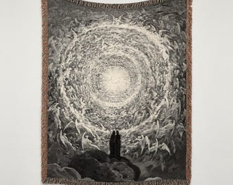 Dante's Paradiso geweven wandtapijt, Gustave Doré Canto XXXI, Goddelijke Komedie wanddecoratie