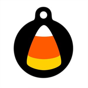 Pet ID Tag - Candy Corn