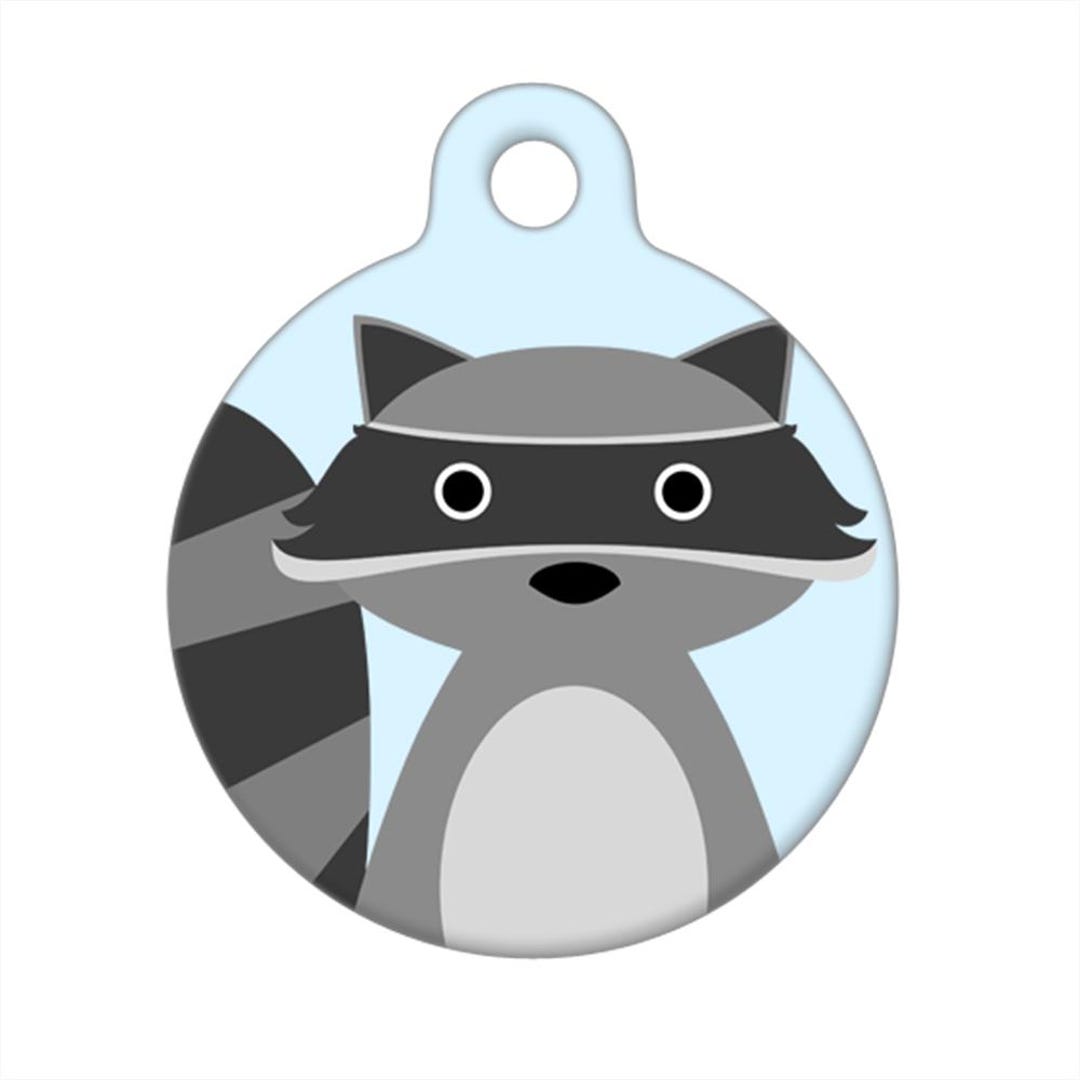 Pet ID Tag - Raccoon - Etsy
