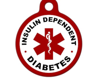 Medical ID Tag - Insulin Dependent Diabetes Medical Alert