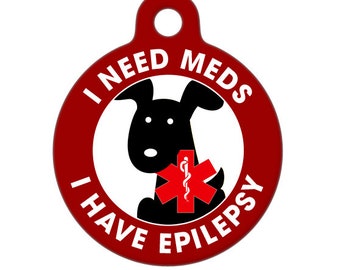 Medical ID Tag - I'm On Meds, I Have Epilepsy Medical Alert