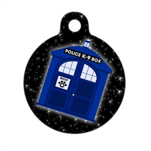 Pet ID Tag - Doghouse K9 Blue Police Box