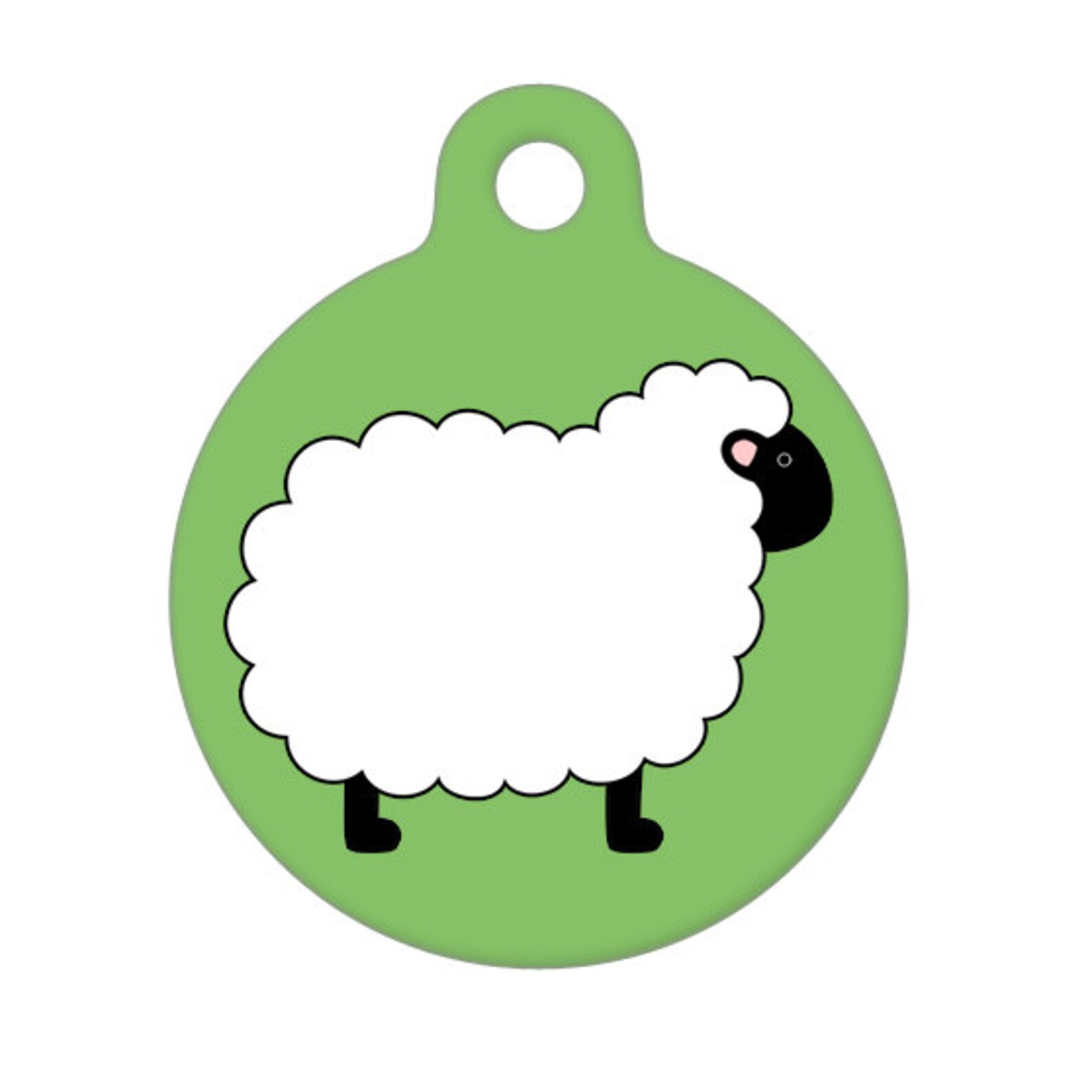 Pet ID Tag Sheep Etsy