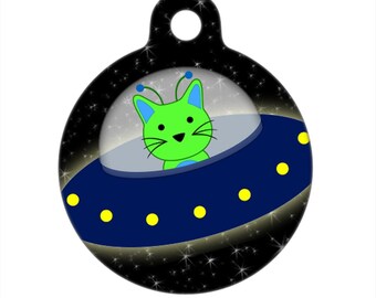 Pet ID Tag - Cat from Space